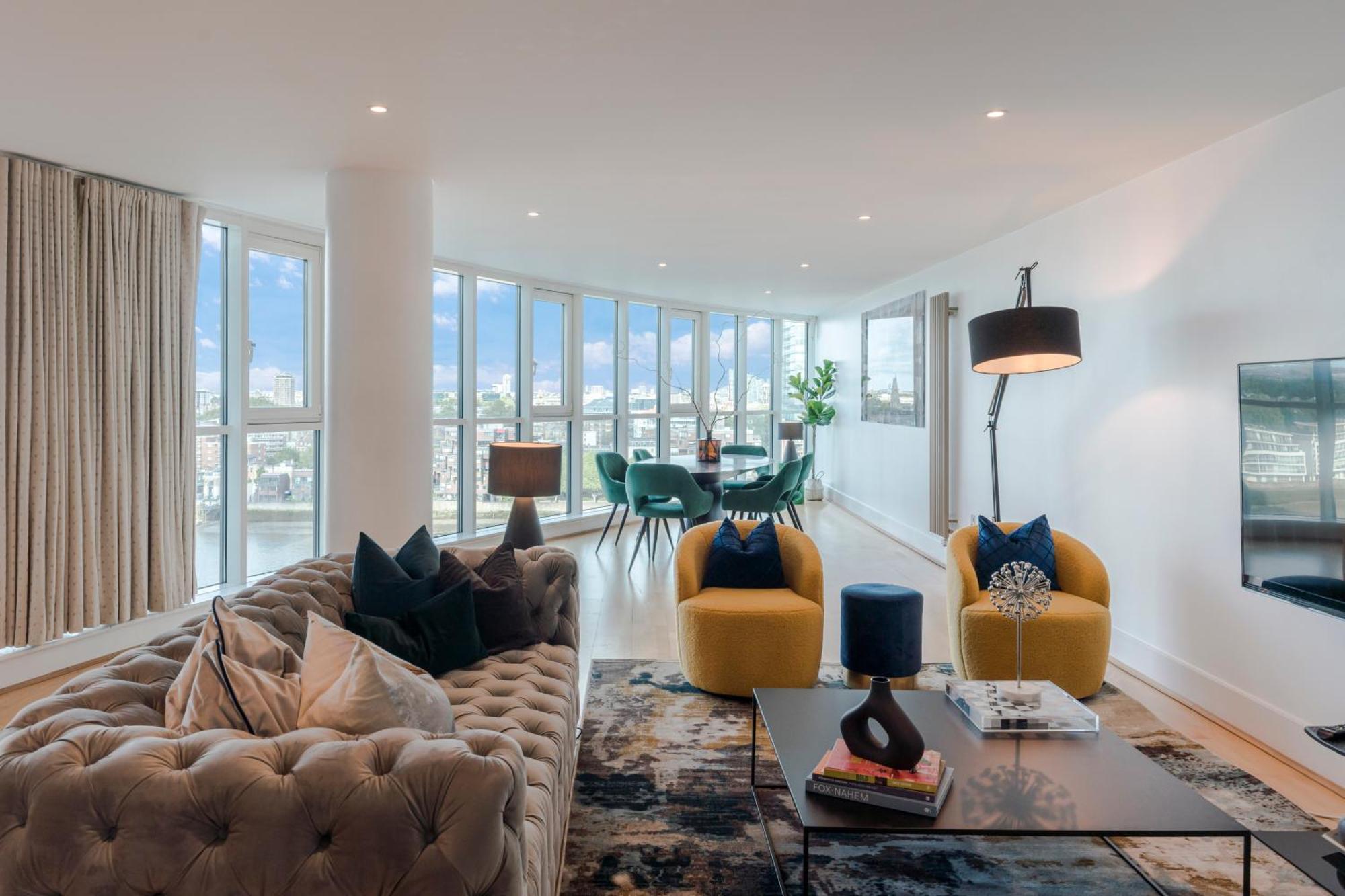 Best Thames View In Town! Large Luxxe Nomad Design Family Home Londra Camera foto